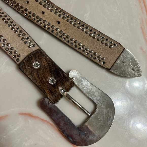 Western leather belt. - Picture 9 of 12